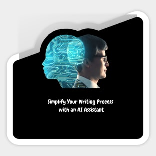 Simplify Your Writing Process with an AI Assistant Sticker